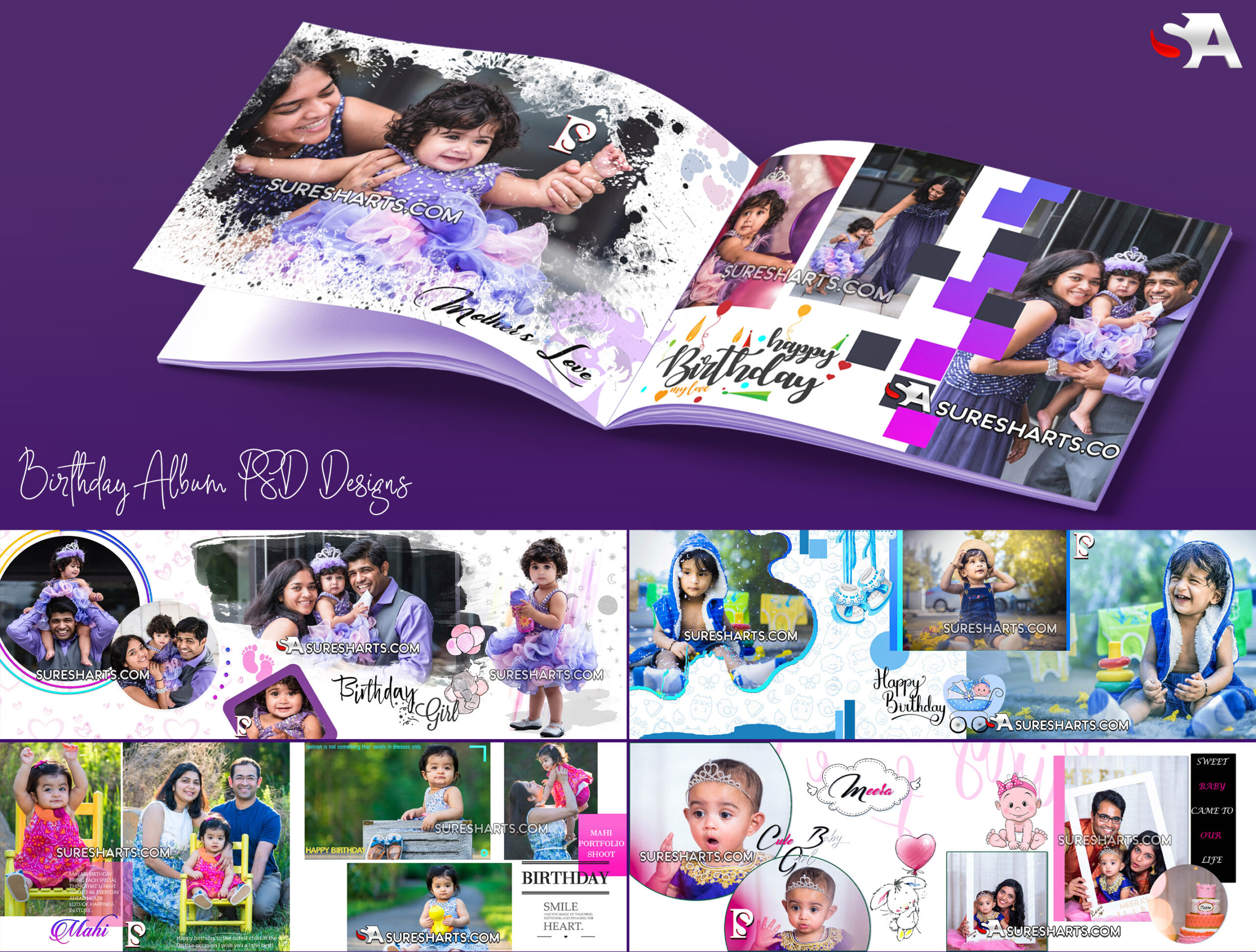 baby birthday album after effects template free download
