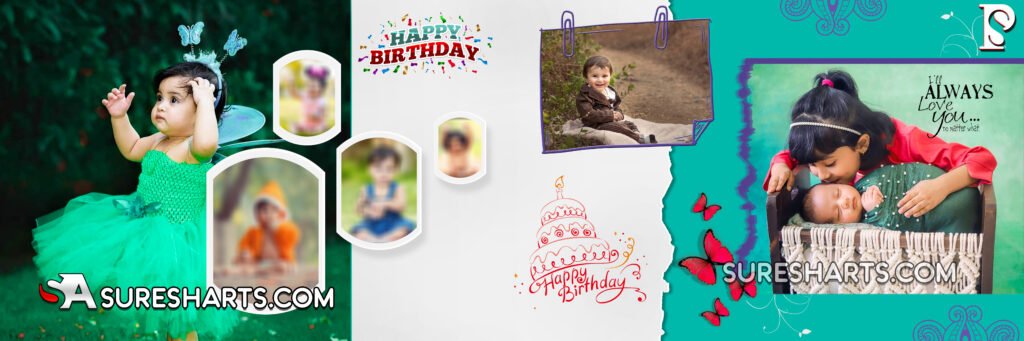 Happy Birthday Album PSD Files 12×36-Free Download - PSDStore
