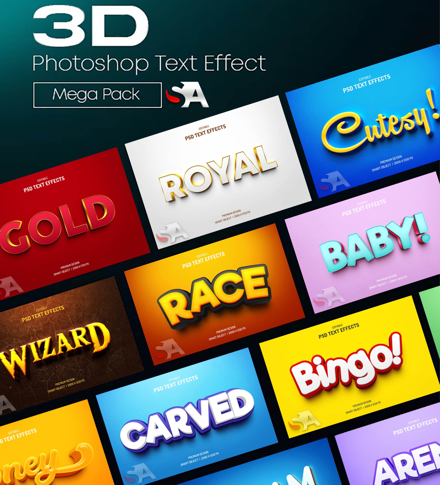photoshop text pack download