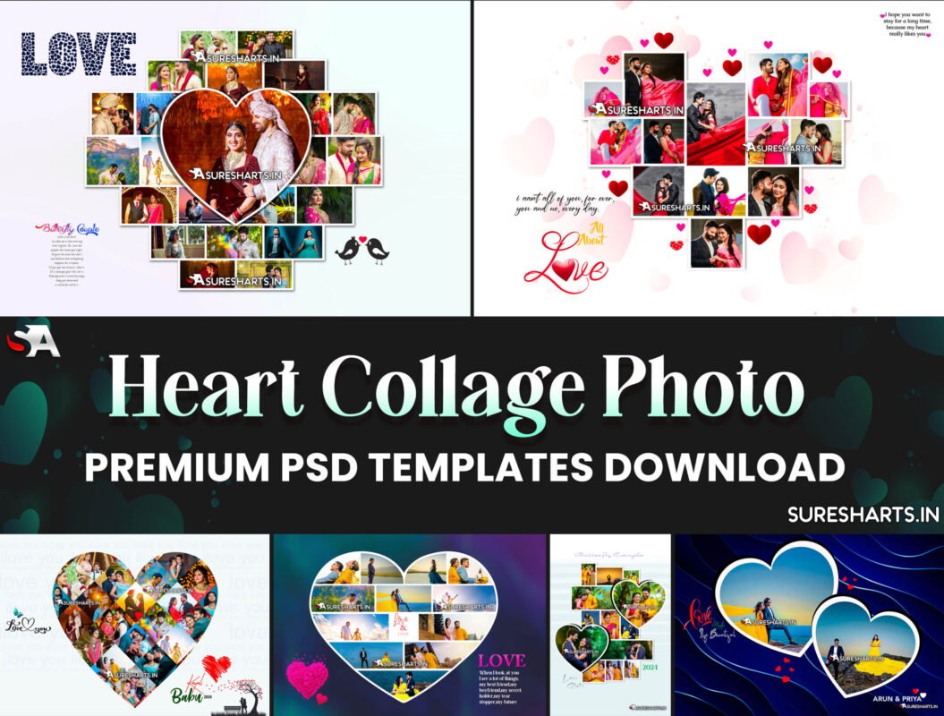 NEW HEART COLLAGE CREATIVE PSD TEMPLATES