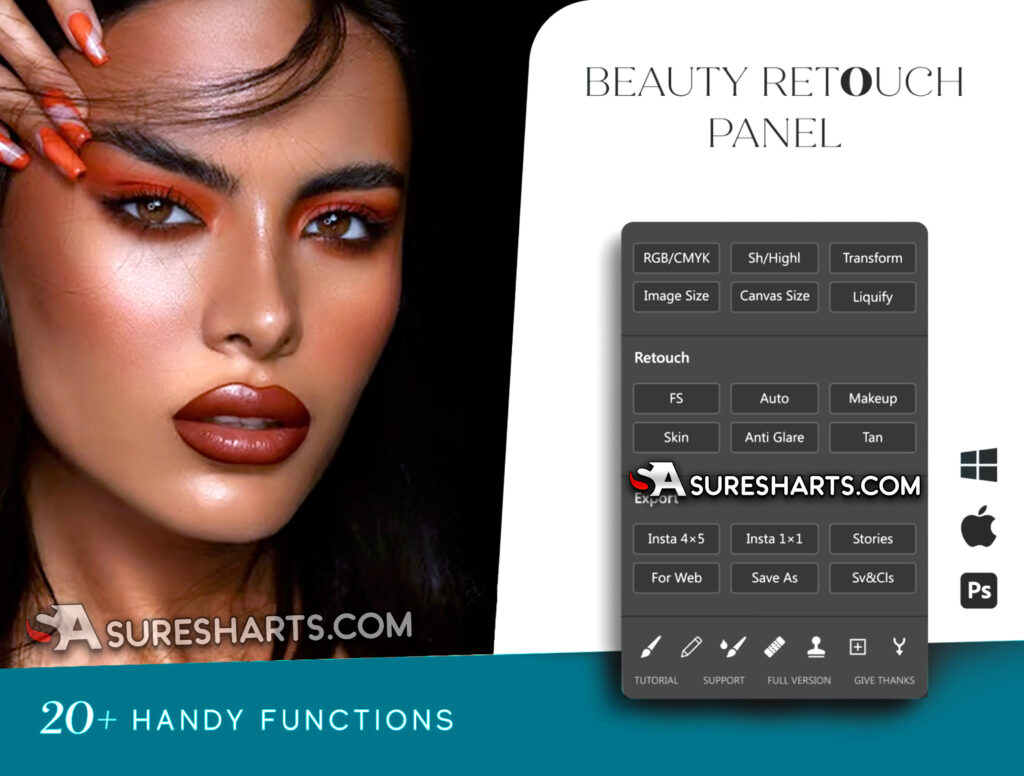 beauty retouching kit photoshop free download