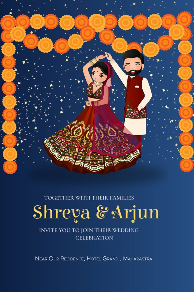 Free Download Indian Invite Template & Indian Invitations Hindu Wedding Card 
