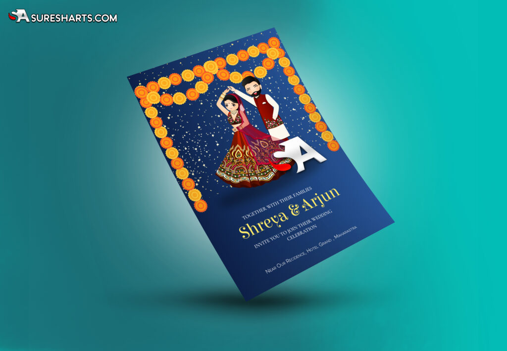 Indian Wedding Invitation PSD Templates Free Download 