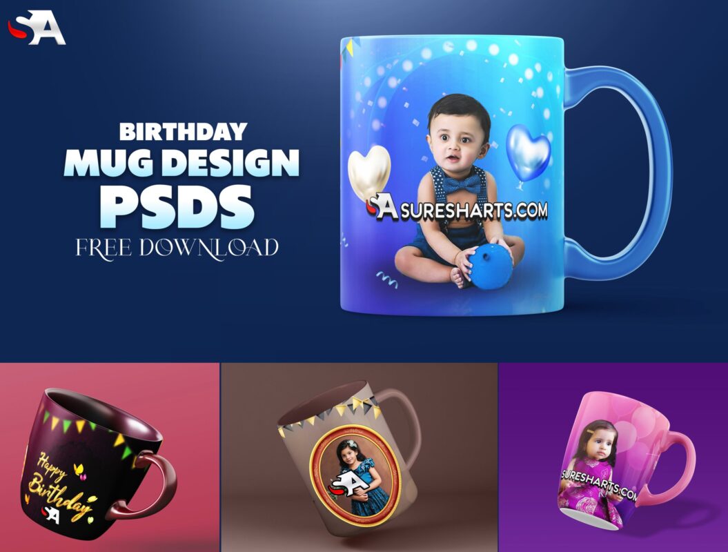 Birthday Mug Design Templates-Free Download